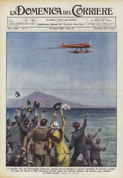 Der großartige Flug von Marschall Francesco Agello, der den Weltrekord im Schnellflug gebrochen hat